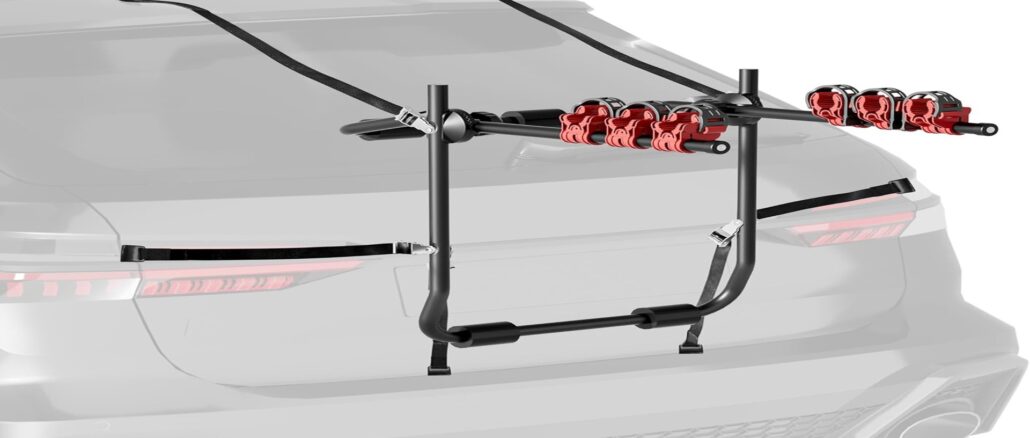 Wiltec Portabici da Portellone 3 Bici – Supporto Solido e Facile da Montare