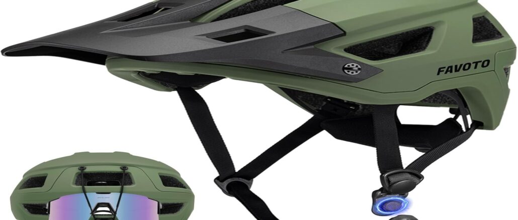 Favoto Casco Mountain MTB - Casco Bici Protezione Completa e Comfort Prolungato