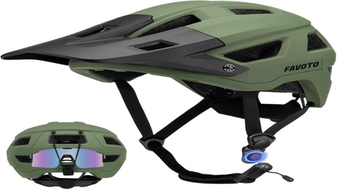 Favoto Casco Mountain MTB - Casco Bici Protezione Completa e Comfort Prolungato