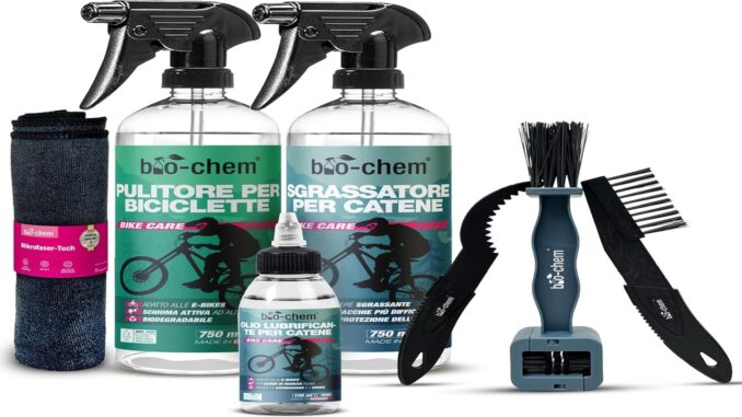Bio-Chem Profi Set Pulizia Bicicletta – Kit Completo Manutenzione Eco-Friendly